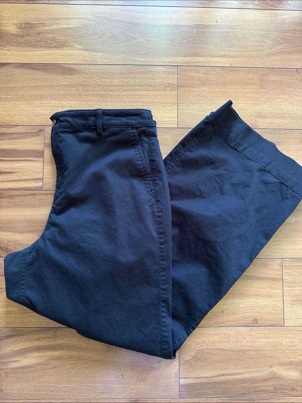 J.Crew Black Flat Front Pants 12